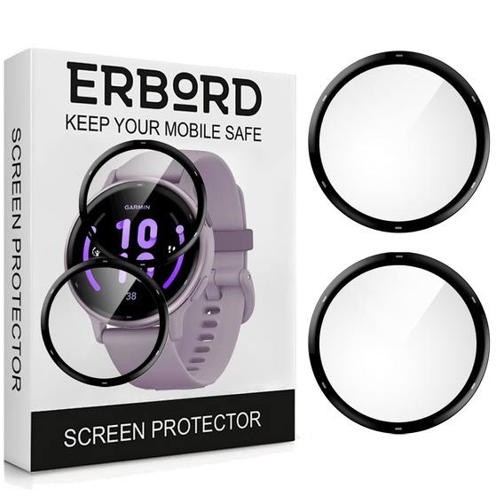 2x ERBORD Hybrid Glass for Garmin Vivoactive 5