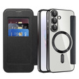 Flip case for Samsung Galaxy A36, RFID Wallet MagSafe CamShield, black