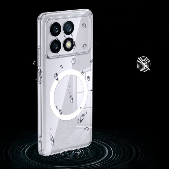 Case for Xiaomi Poco F6 Pro, Fusion Hybrid, for MagSafe, transparent