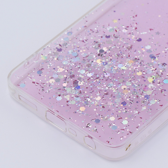 Case for Oppo A58 4G, Glittery, pink