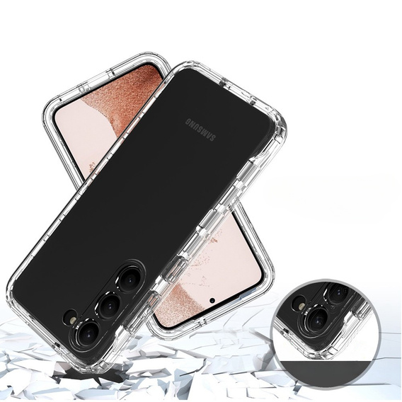 Case for Samsung Galaxy S23, Shockproof, with film, transparent