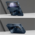 Armored case for Samsung Galaxy Z Fold 5 5G, Dexnor Full Body S-Pen Slot, dark blue