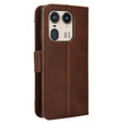 Flip case for Motorola Edge 50 Ultra, Card Slot, brown