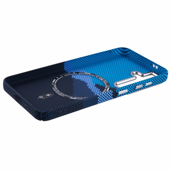 MagSafe's Samsung S25 Case, Carbon Fiber, blue / navy