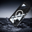 Case for iPhone 16 Plus, Shockproof, with glass, for MagSafe, black