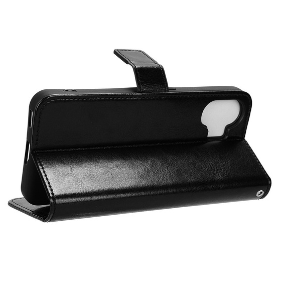 Flip case for Nothing Phone 2, Crazy Horse Wallet, black