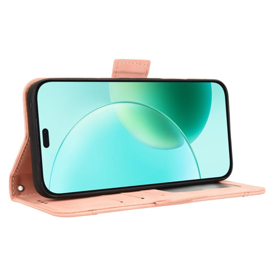 Flip case for Honor 400 Lite, Card Slot, pink