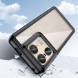 Case for Motorola Edge 50 Ultra, Fusion Hybrid, transparent / black