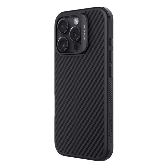 Nillkin Armored Case for iPhone 16 Pro, Carbon Fiber, for Magsafe, black