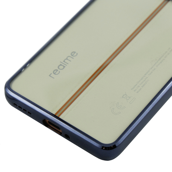 The case for Realme 11 Pro 5G / Pro+ 5G, Electroplating Frame, transparent / black