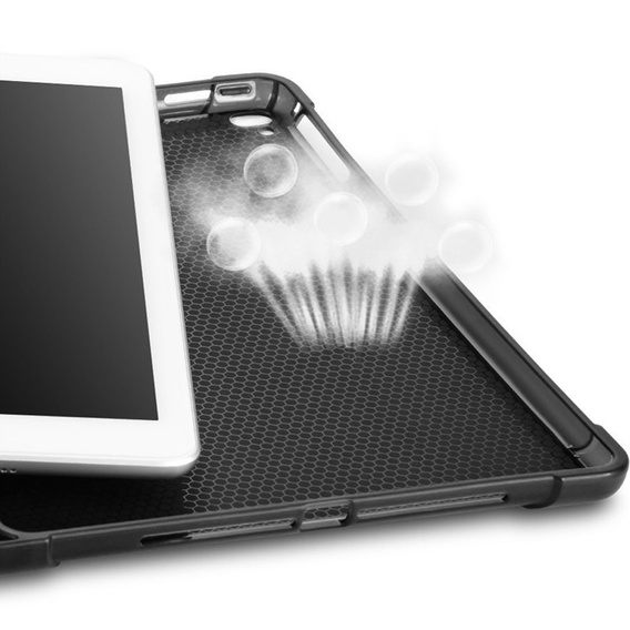 Case for iPad 9.7 2018 / 2017/ Air / Air 2, Smartcase with stylus space, black