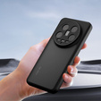 Case for Xiaomi 14 Ultra, Fusion Hybrid, with camera protection, transparent / black