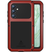 Love Mei Case for Samsung Galaxy S23 FE, armored with glass, red