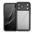 Case for iPhone 17 Pro Max, IP68 waterproof Redpepper, black
