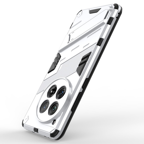Case for OnePlus 12 5G, Military kickstand, white