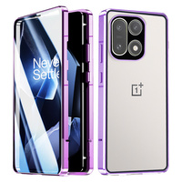Magnetic Dual Glass Case for OnePlus 15 5G, purple