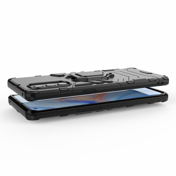Case for Oppo Reno 4 Pro 5G, Kickstand Ring, black