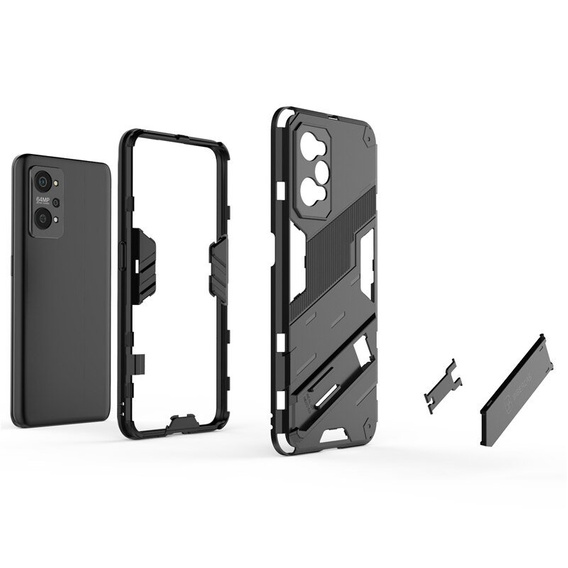 Case for Realme GT 2 5G / GT Neo 2 / GT Neo 3T, Military kickstand, blue