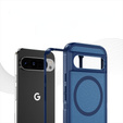 Case with frame for Google Pixel 9 / Google Pixel 9 Pro, for MagSafe, blue