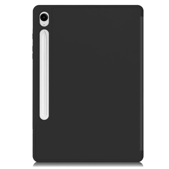 Case for Samsung Galaxy Tab S10 FE+ Plus, Smartcase with stylus space, black