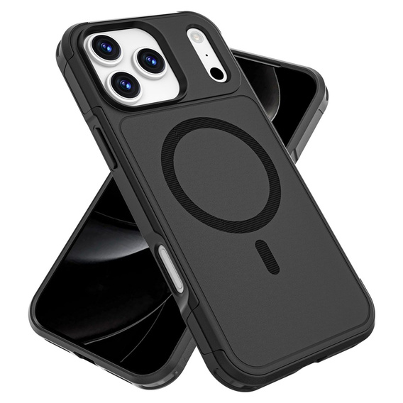 MagForce case for iPhone 17 Pro Max, for MagSafe, armoured, black