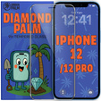 Diamond Palm Tempered Glass for iPhone 12/12 Pro