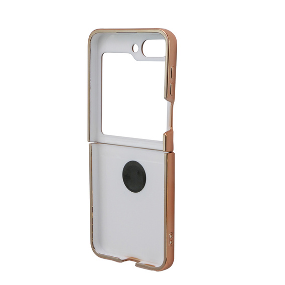 Case for Samsung Galaxy Z Flip 5 5G, Electro Ring, white