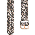 Silicone Strap for Samsung Galaxy Watch Active 20mm, Brown Leopard