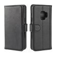 Flip case for Samsung Galaxy S9, Leather Flexi Book, black