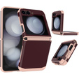 Armored Case for Samsung Galaxy Z Flip7 FE / Z Flip6, Armor Shockproof, maroon