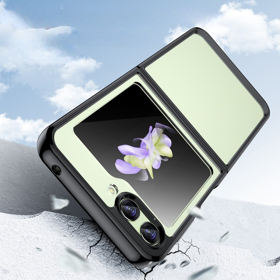 Case for Samsung Galaxy Z Flip 5 5G, Fusion Hybrid, transparent / black