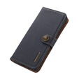 KHAZNEH RFID case for Samsung Galaxy A35 5G, Litchi Texture, blue
