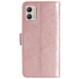 Flip case for Motorola Moto G53 5G, Mandala Flower, pink rose gold