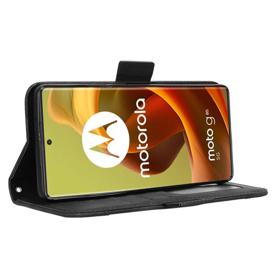 Flip case for Motorola Moto G85, Card Slot, black