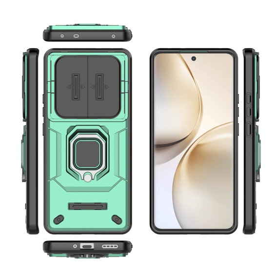 Case for Realme 14 Pro 5G, CamShield Slide, green