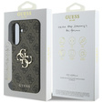 GUESS Case for Samsung Galaxy A56 5G, 4G Big Metal Logo, brown