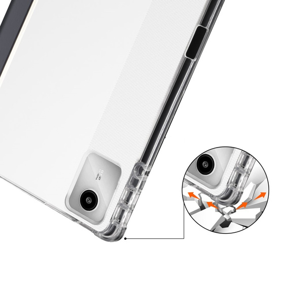 Case for Lenovo Tab M11, Smartcase Hybrid, with stylus space, black