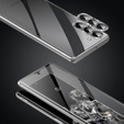 Case for Samsung Galaxy S23 Plus, Magnetic Dual Glass, silver