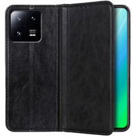 Case for Xiaomi 13, Wallet Litchi Leather, black