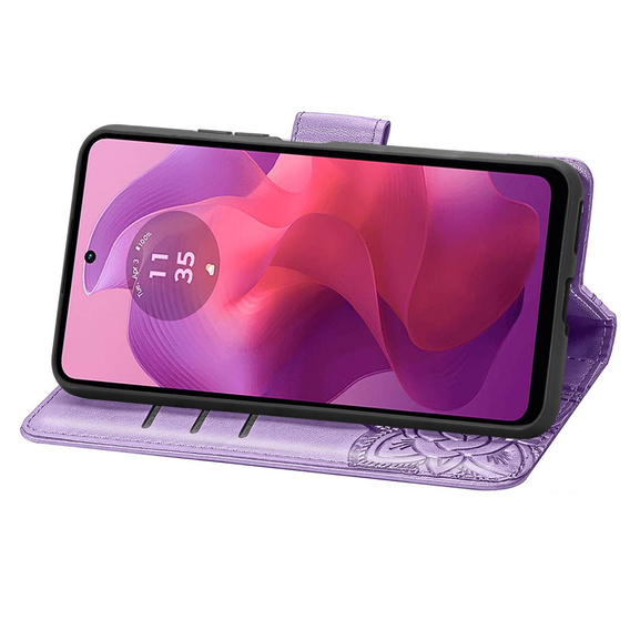 Flip case for Motorola Moto G24 / G24 Power / G04, Butterfly, purple
