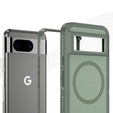 Case with frame for Google Pixel 8A, for MagSafe, green