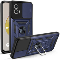 Case for Motorola Moto G73 5G, CamShield Slide, blue