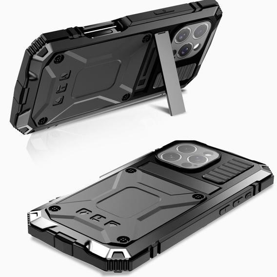 Armored case for iPhone 16 Pro, R-JUST, black