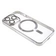 Case for iPhone 14 Pro, Electro MagSafe, silver + Screen Glass