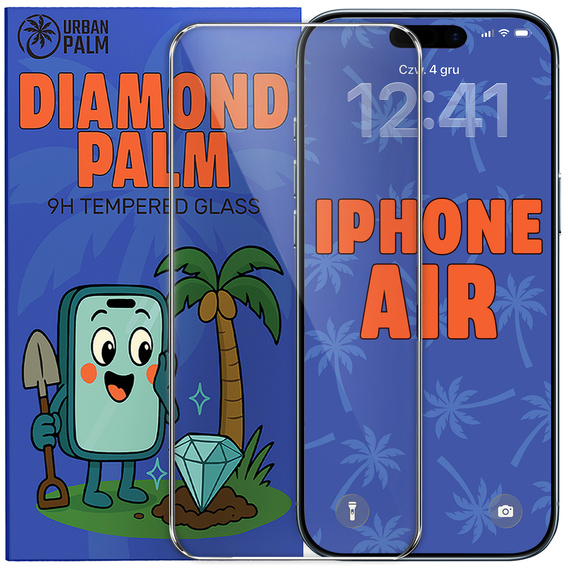Diamond Palm Tempered Glass for iPhone Air