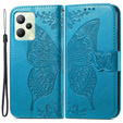 Flip case for Realme C35, Butterfly, blue