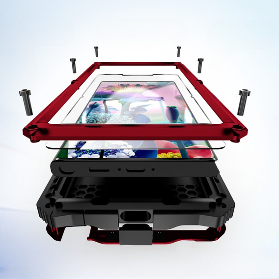 Case for Samsung Galaxy S23 Ultra, R-JUST, armoured, red