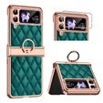 Case for Samsung Galaxy Z Flip 4 5G, Rhombus Grid