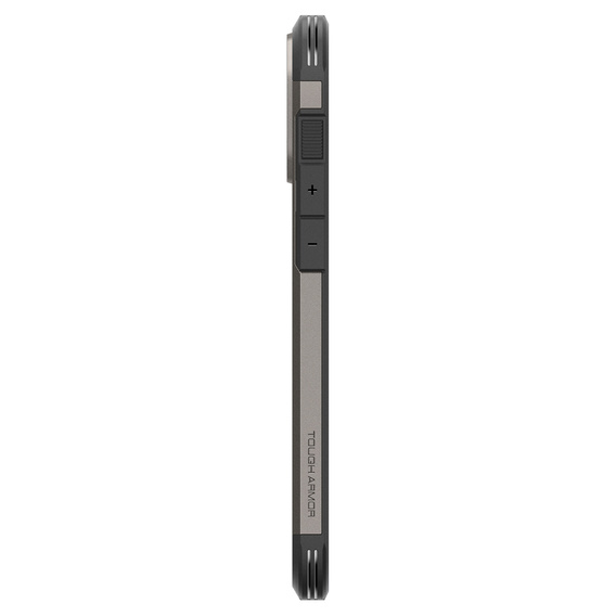 Spigen case for iPhone 16 Pro Max, Tough Armor Mag MagSafe, grey + 9H Tempered Glass