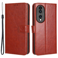 Flip case for Honor 70 5G, Crazy Horse Wallet, brown